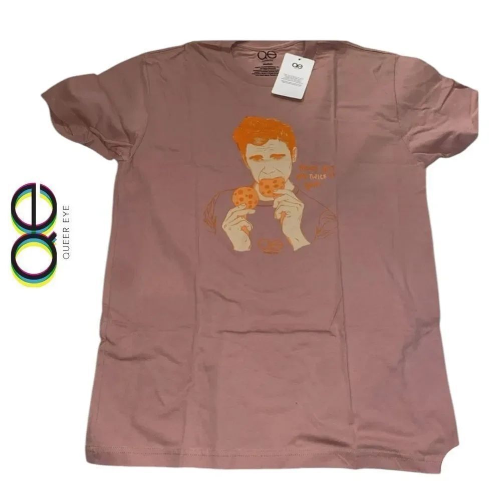 NWT Queer Eye Twice as Good Pink Tee T-Shirt Shirt M